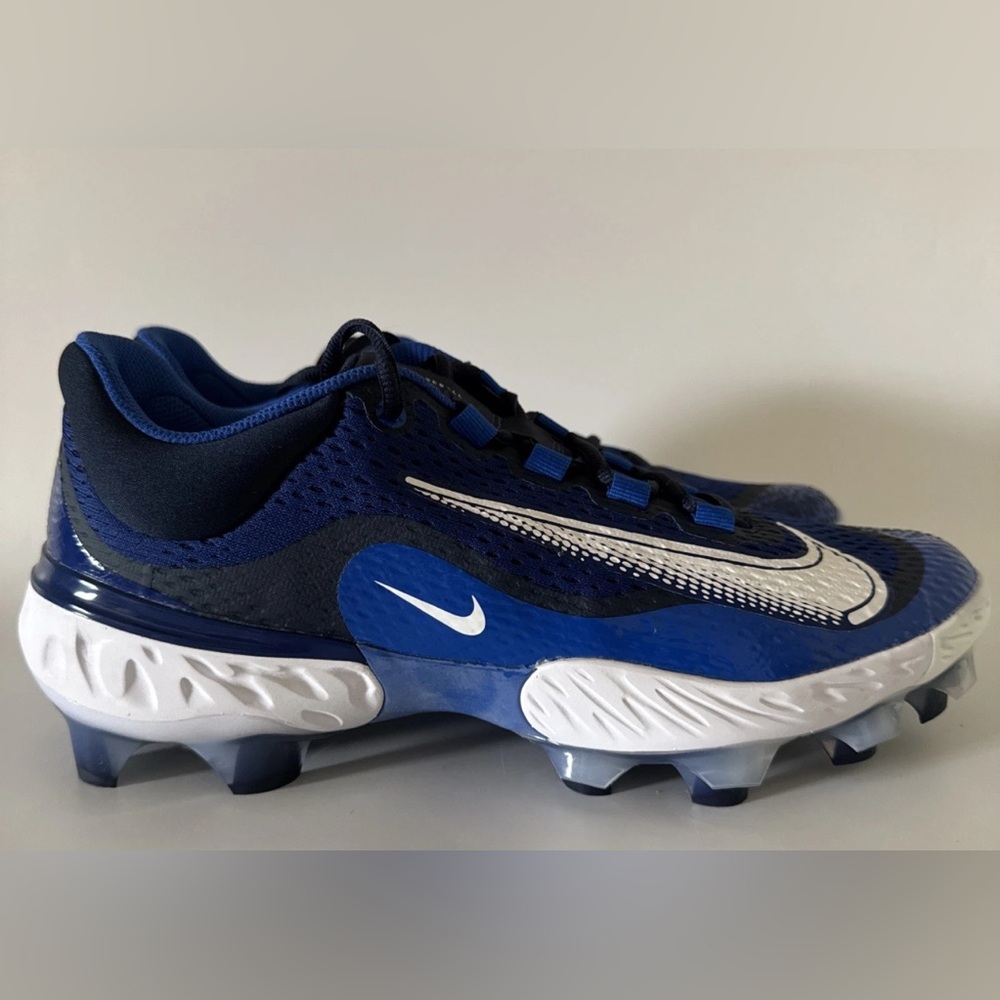 Nike Men’s 12.5 Alpha Huarache Elite 4 Low MCS Baseball Cleats Blue DX6962-414